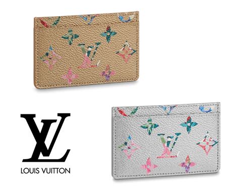 louis vuitton multicolor card holder|louis vuitton card holder used.